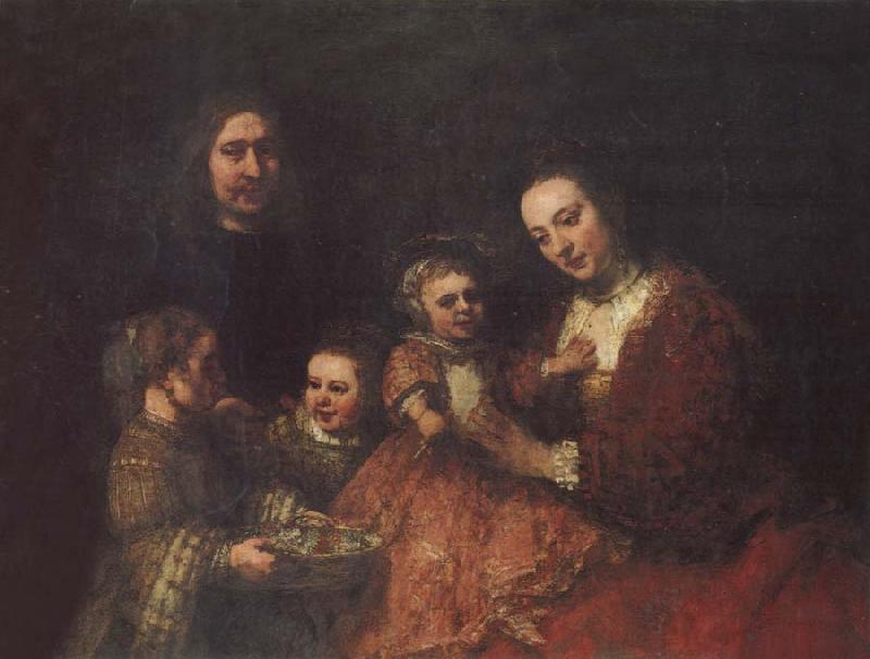 REMBRANDT Harmenszoon van Rijn Family Group Germany oil painting art